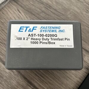 Et&f Fastening Systems AST-100-0200G .100 X 2" Heavy Duty Trimfast Pin 1000 Pins